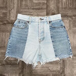 PacSun Two Tone High Rise Icon Shorts Size 25